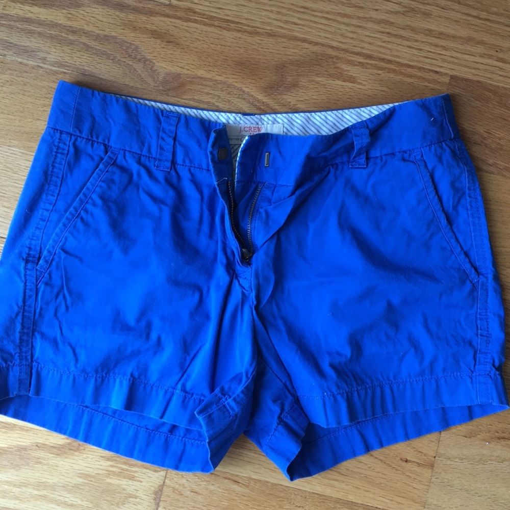 Jcrew size 4 royal blue broken in chino shorts